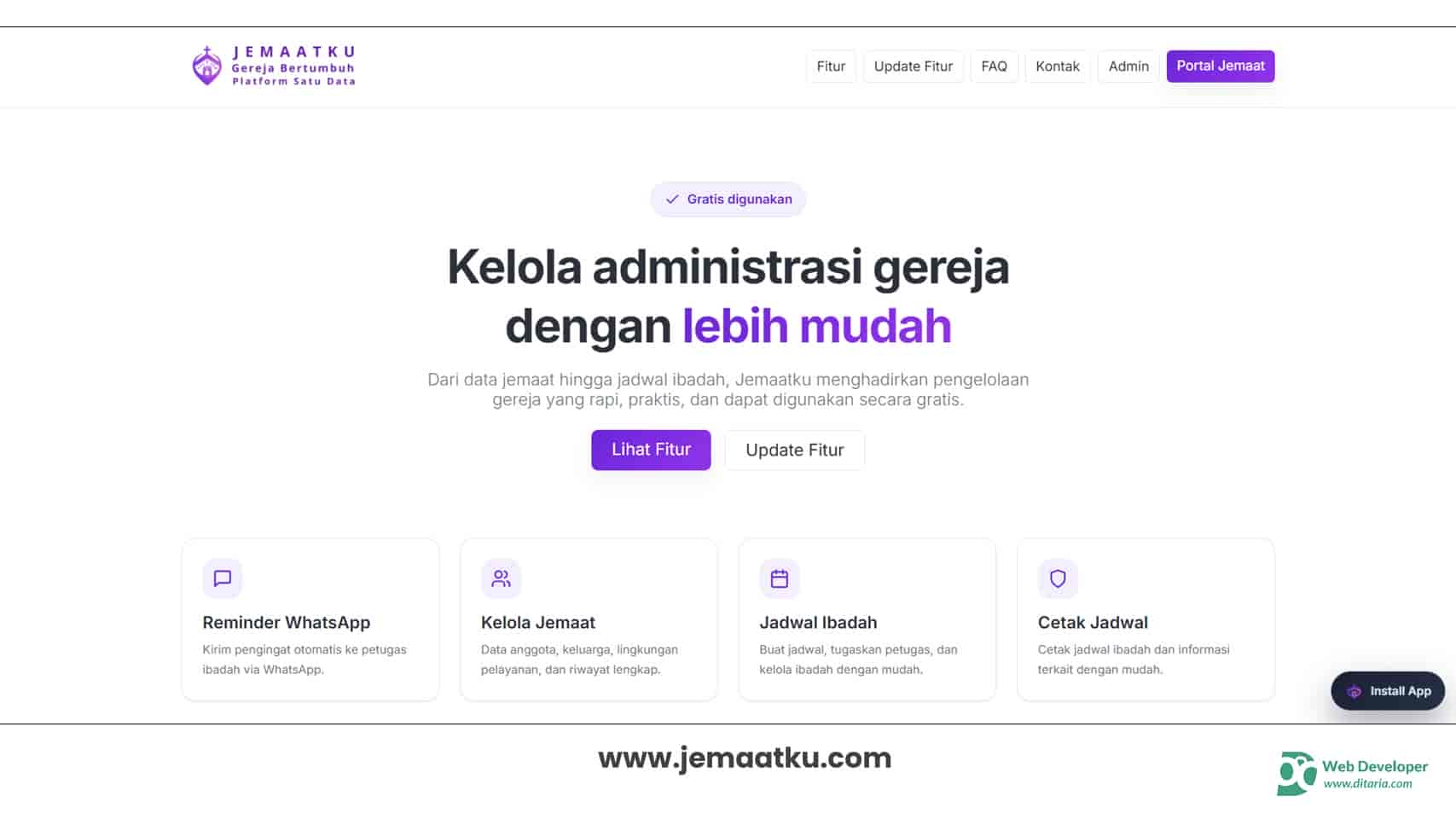 Slide fitur Jemaatku 11
